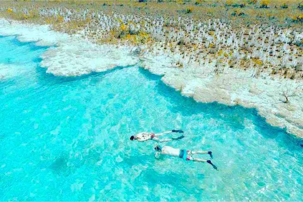 Apartmán Alojamiento Departamental Bacalar Exteriér fotografie